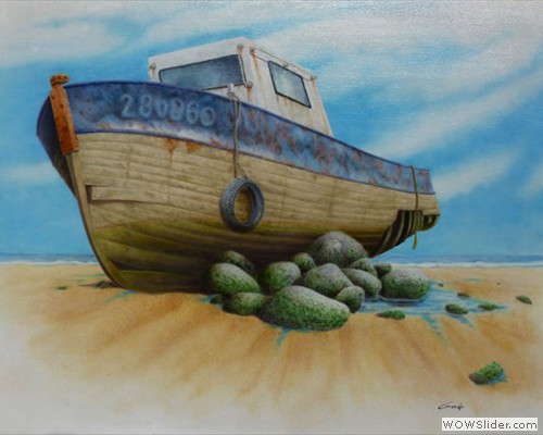 peinture �pave de bateau