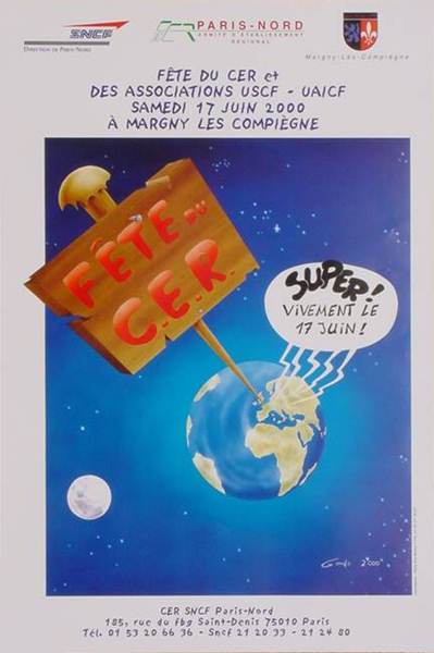 affiche de l'univer ou on voit une grande pancarte en bois sortir de la terre