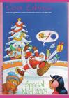 couverture revue des cheminots Voix Libre qui repr�sente le pere noel qui chute en glissant sur la glaceavec deux enfants qui rigole